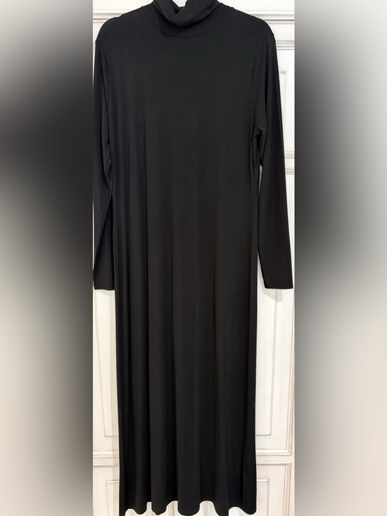 Aleeza Paris Dresses & Skirts - NWT SZ XL Aleeza Paris Women's Black Long Sleeve Maxi Flowy Turtleneck Dress